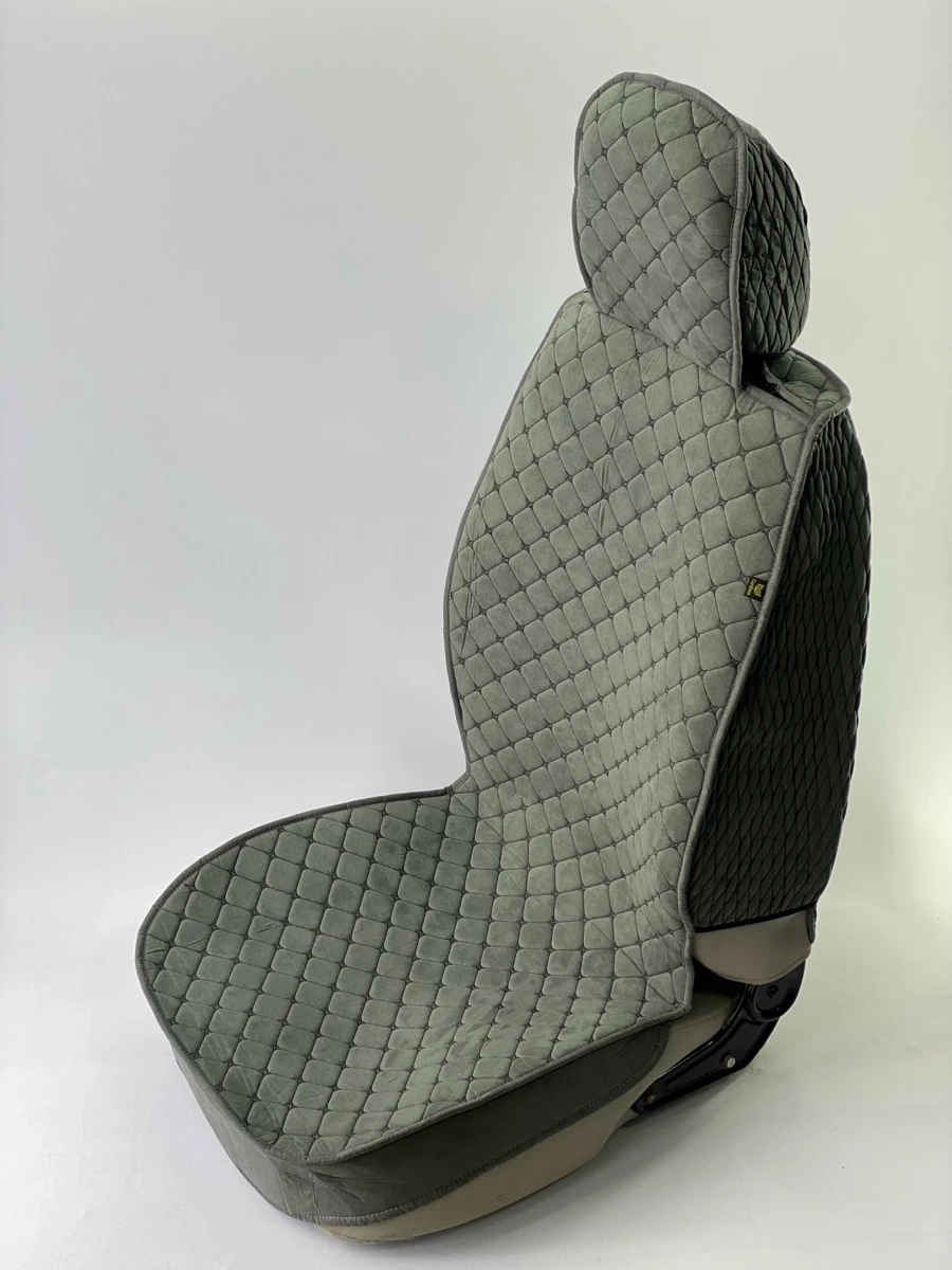 Чехол алькантара серый