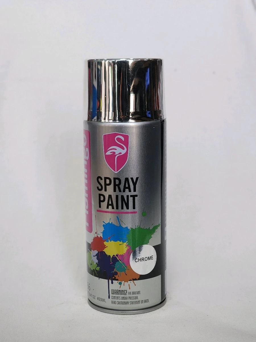 Аэрозольная краска (хром)450мл