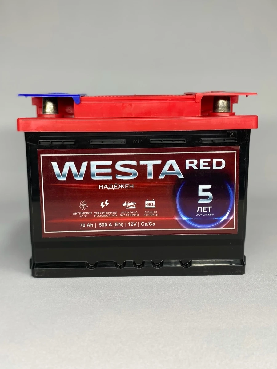 WESTA RED 70 Ah (12V, 500 A EN) аккумулятор